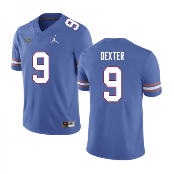 Men #9 Gervon Dexter Florida Gators College Football Jersey Blue
